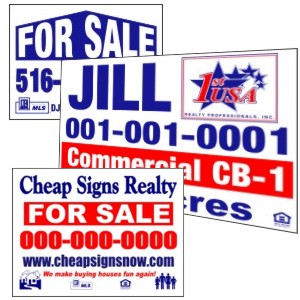 Realty Estate Yard Signs